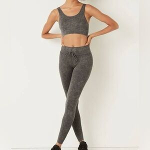 Victoria's Secret Leggings EUC High Waist Gray Jogger Full Length PINK …